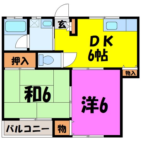 メゾントキワの物件間取画像